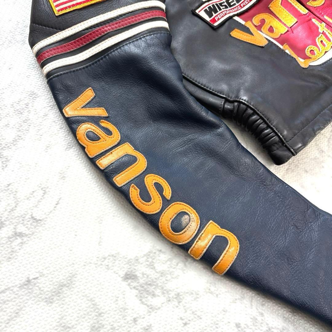 VANSON バンソン ワンスター レザージャケット 38