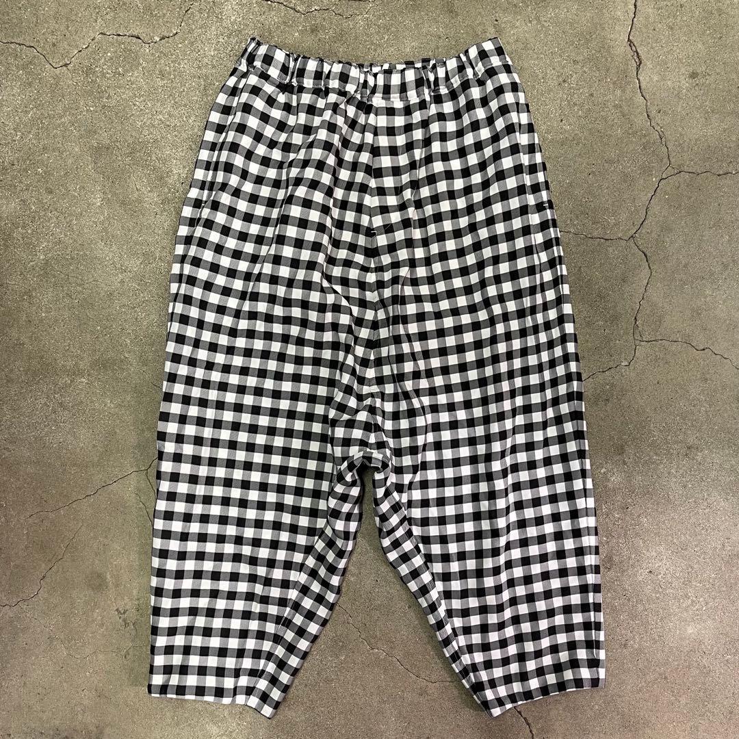 BLACK COMME des GARCONS ギンガムチェック サルエルパンツ