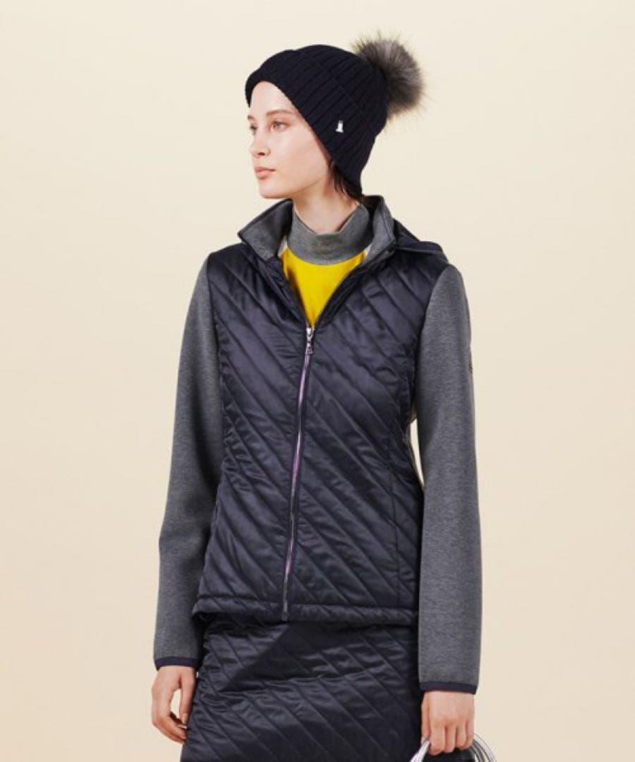 【美品】LANVIN SPORT ヒートナビ 中綿ブルゾン 42 ゴルフ 極美品