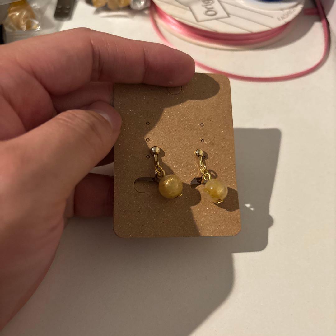 ルチルのイヤリングたん！できました！すごい！