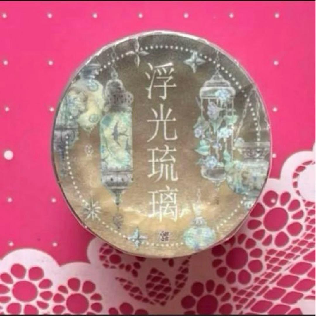 贝壳银 5cm×5m 浮光琉璃 海外マスキングテープ　海外マステ　提灯