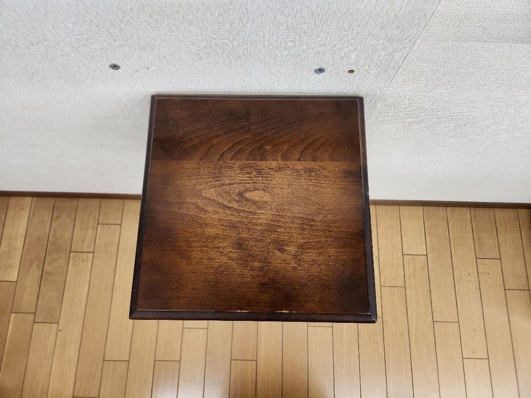 カリモク　コロニアル　電話台　花台　置台