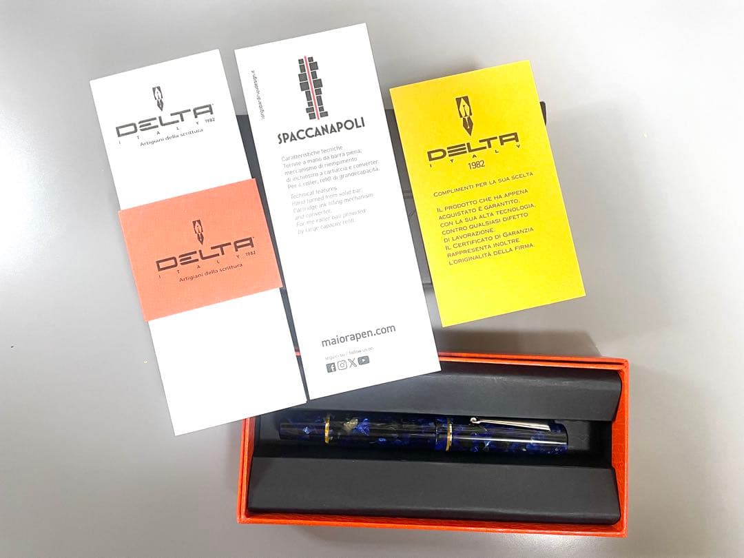 【週末値下中】デルタ万年筆 スパッカナポリ パラッツォ フィロマリーノ<EF字>