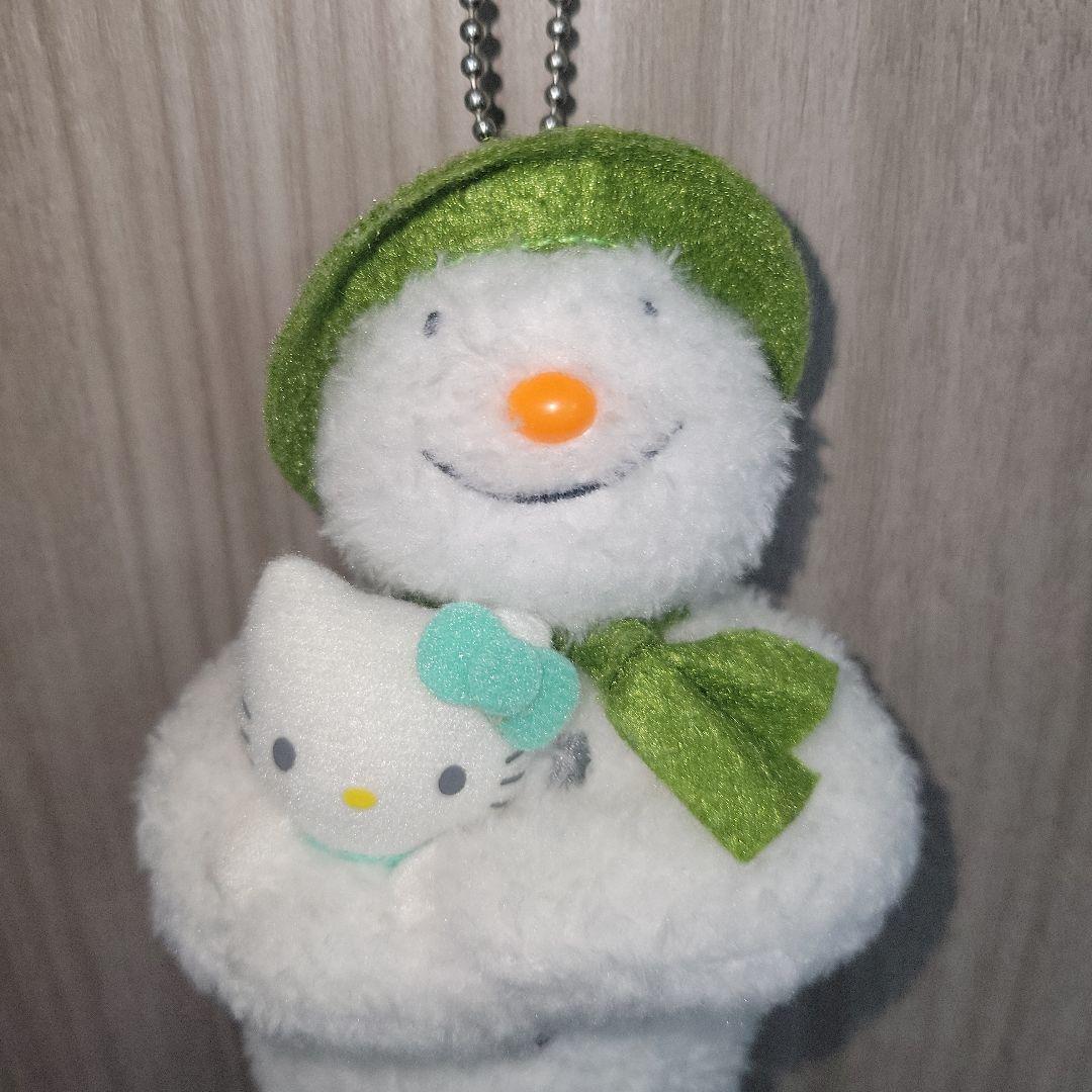 ハローキティ　スノーマン　ぬいぐるみ　キーホルダー　HelloKitty