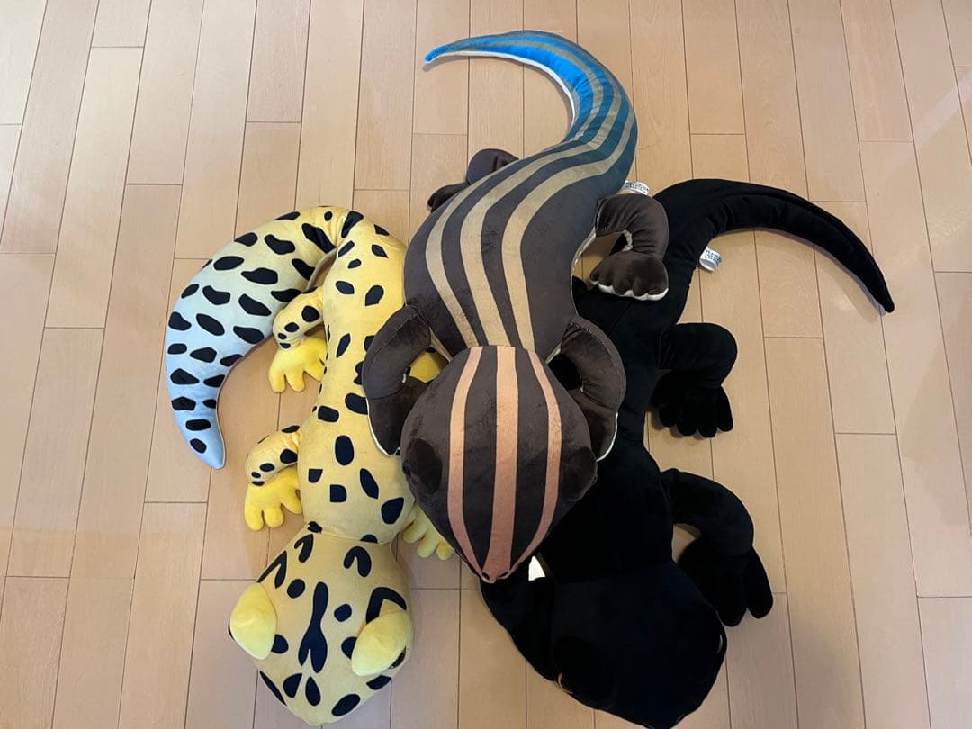 イモリ　レオパ　ニホントカゲ　ぬいぐるみ　BIG 3点セット