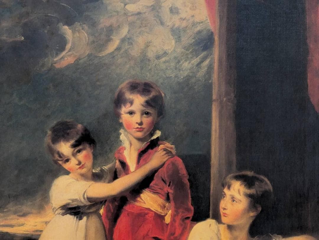 【真作】【複製】複製画　トーマス・ローレンス　フライダー家の子供たち　V97