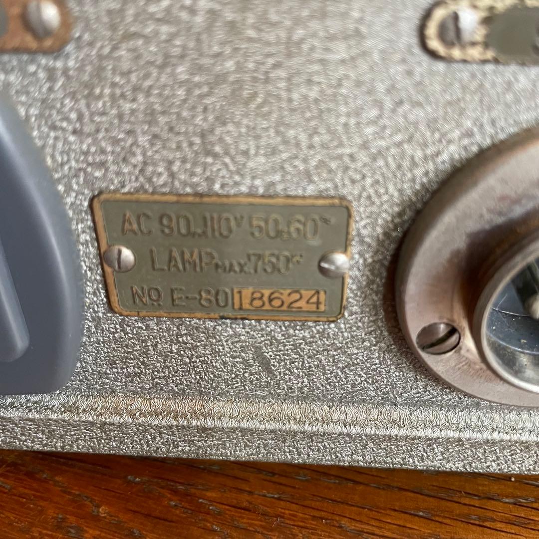 【匿名便】ELMO 8mm 映写機 E-80 ケース・外箱付き