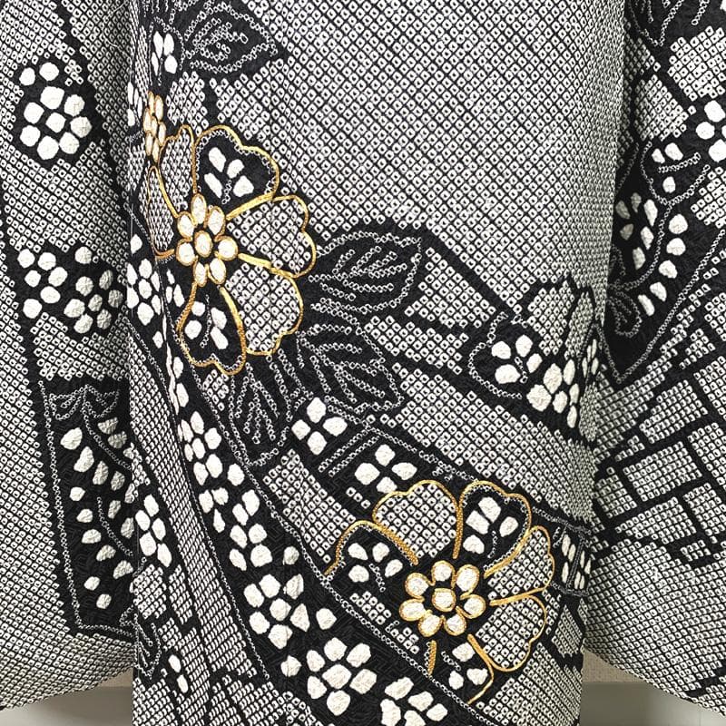 505z5〇高身長な方も 振袖 総絞り 金駒刺繍 束ね熨斗〇美品 成人式 結婚式