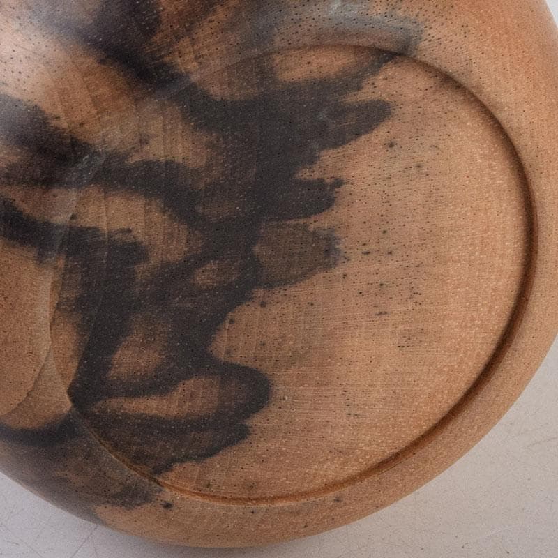 茶道具　天然木　黒柿製　棗　V　9048