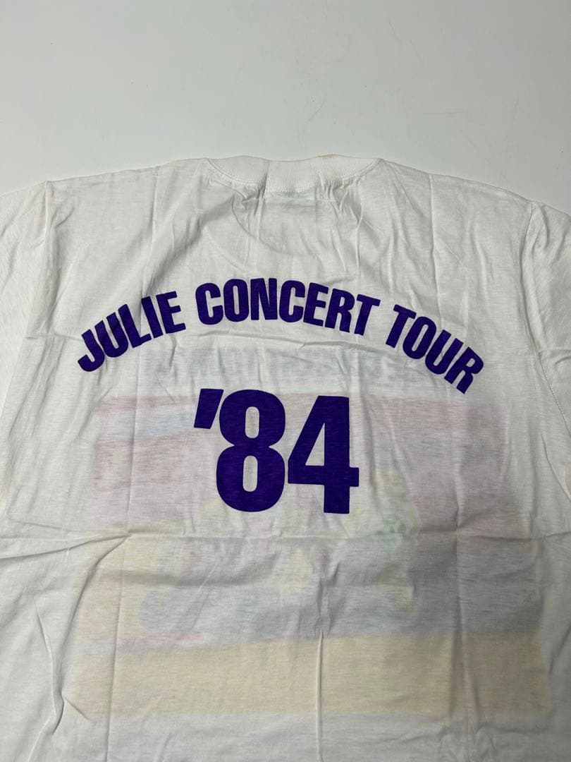 HOT STAFF ジュリー　コンサートツアー　’84 Tシャツ　ホワイト
