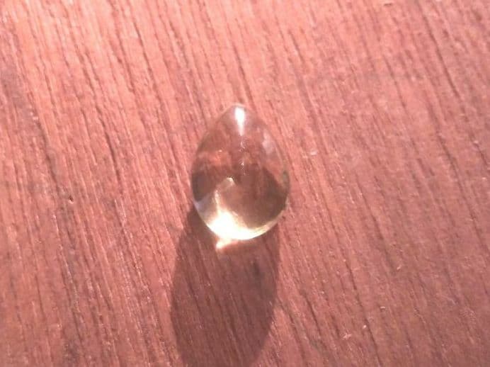 高品質　宝石　レモンクオーツ　カボションルース　ドロップ型