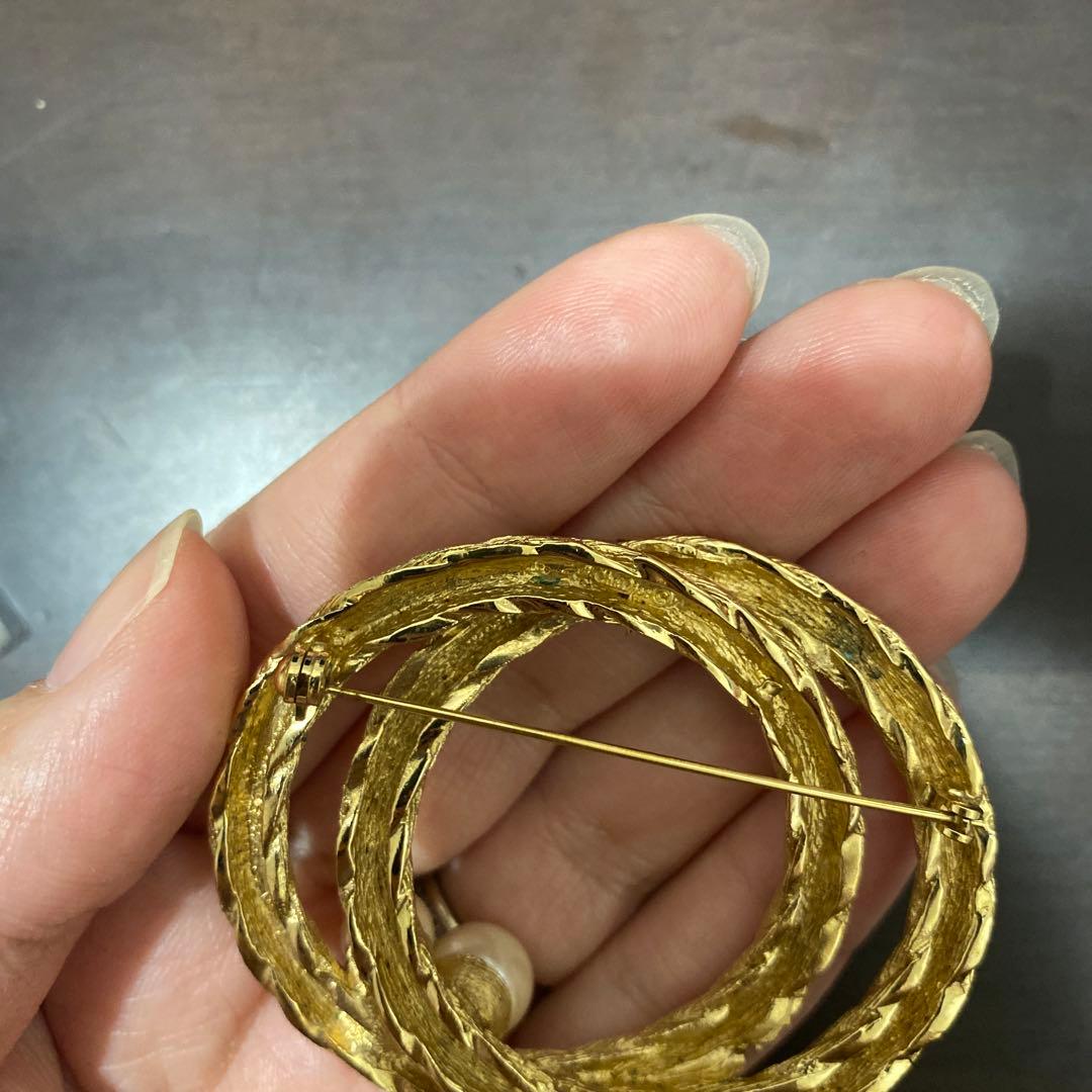 Chr.Diorヴィンテージブローチ　パール