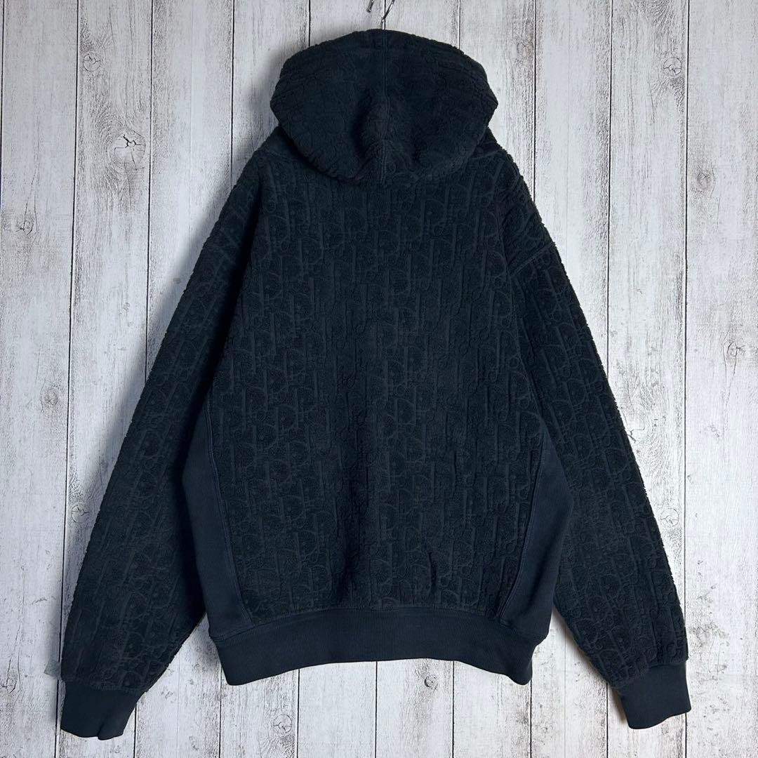 5796【人気総柄デザイン】ディオール‪☆オブリーク柄パーカー パイル地 タオル