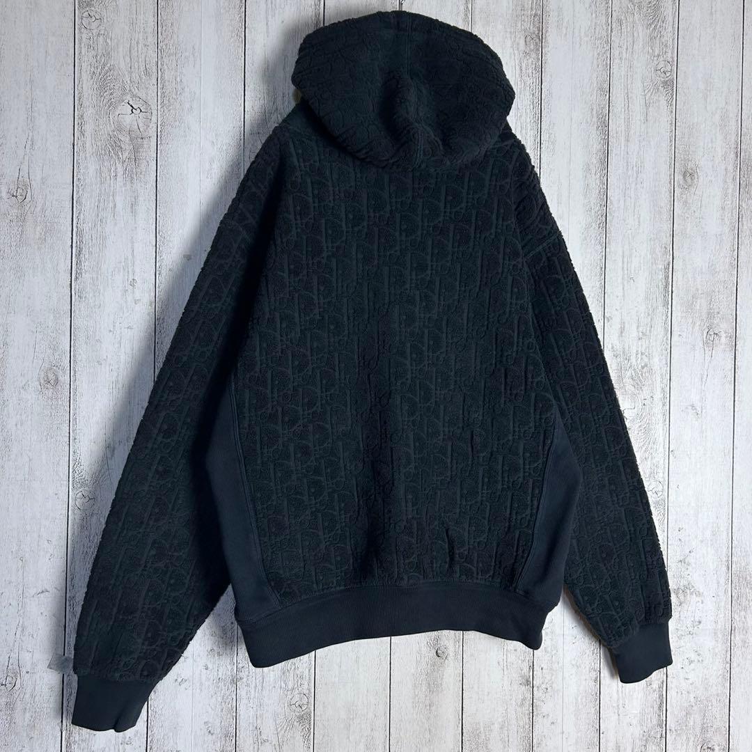 5796【人気総柄デザイン】ディオール‪☆オブリーク柄パーカー パイル地 タオル