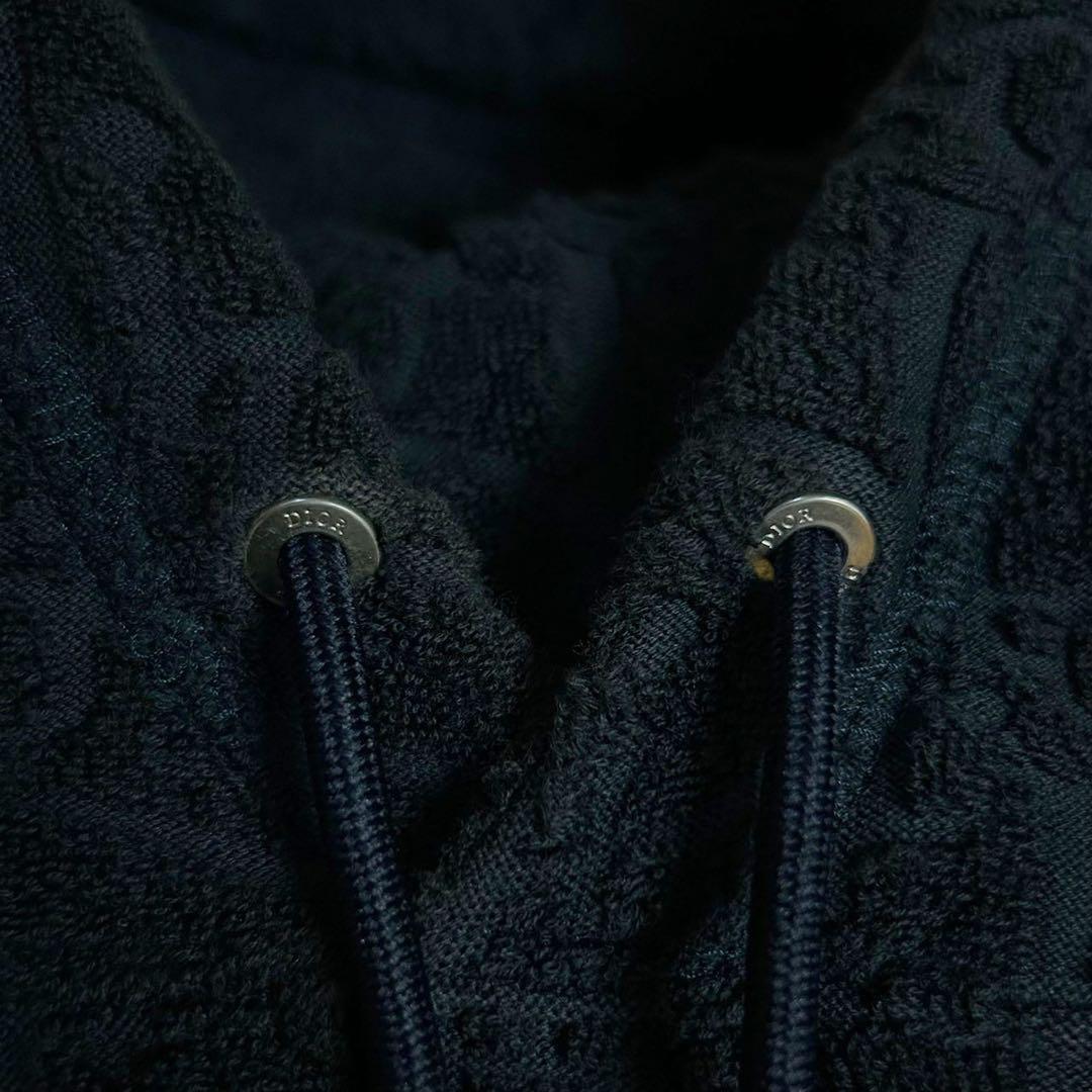 5796【人気総柄デザイン】ディオール‪☆オブリーク柄パーカー パイル地 タオル