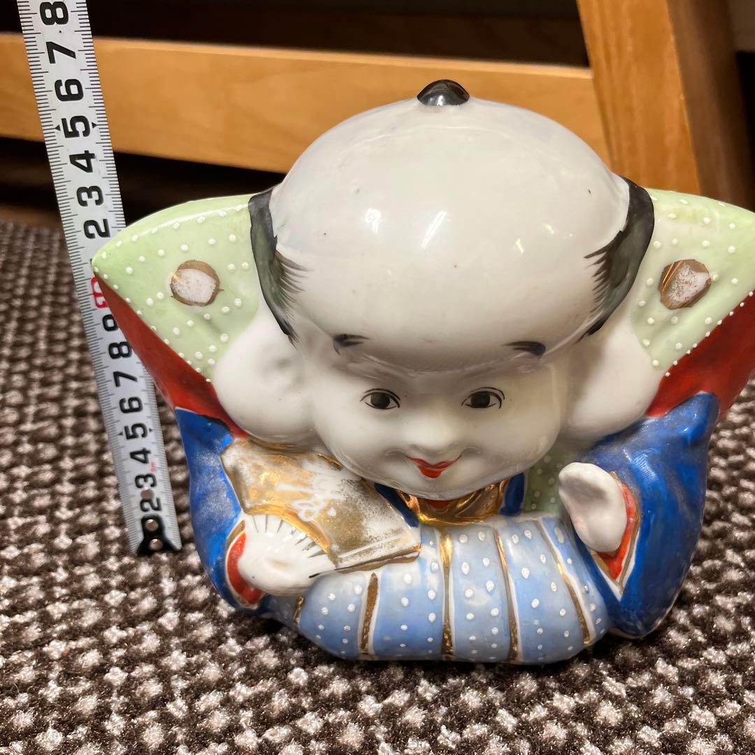 縁起良！大正〜昭和初期頃　開運福助人形　置物　超レトロ