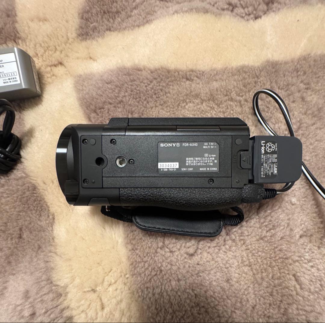 【完動品】SONY FDR-AX40 4K ハンディカム ブラック