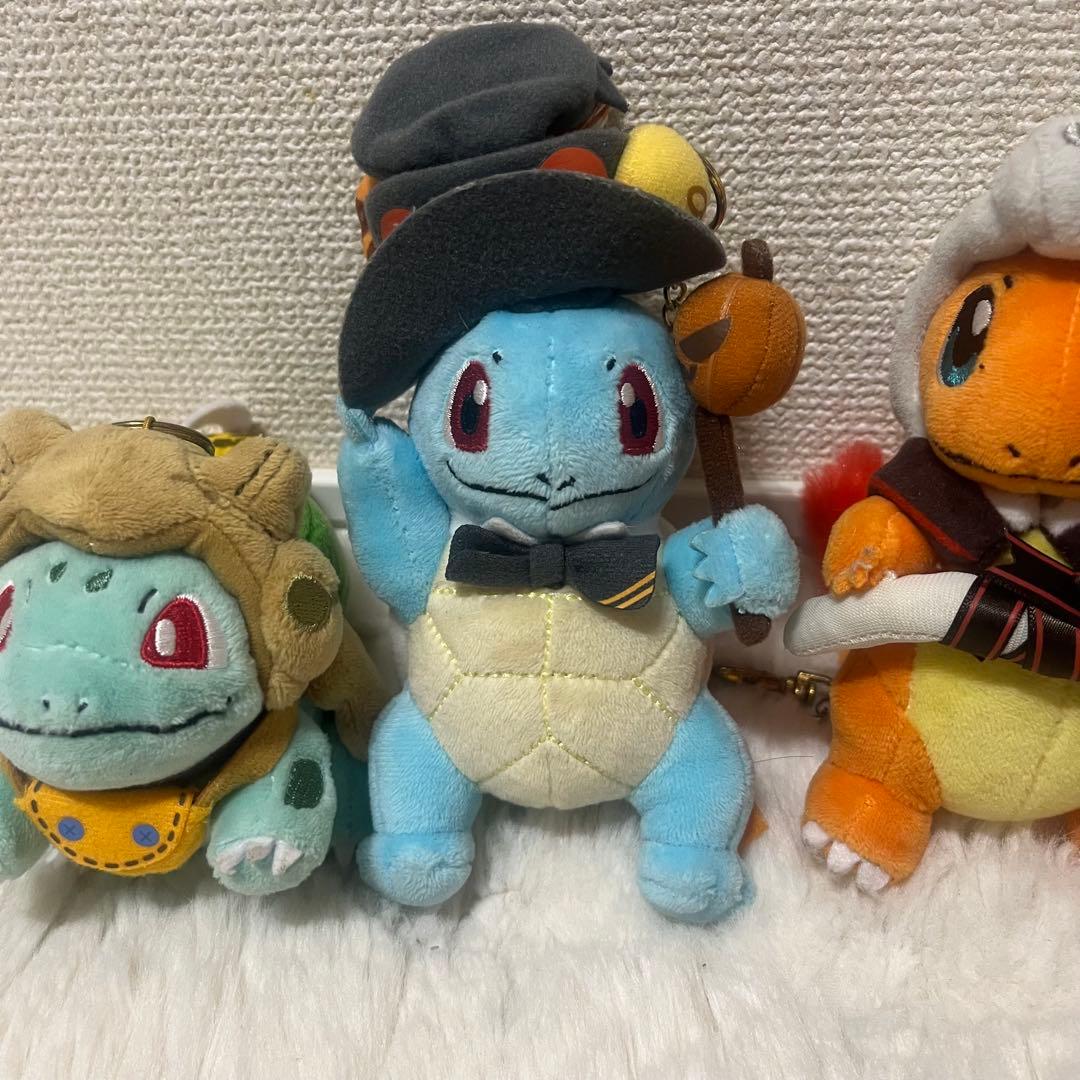 ポケモン　ハロウィン　2019　フシギダネ　ヒトカゲ　ゼニガメ　キーチェーン