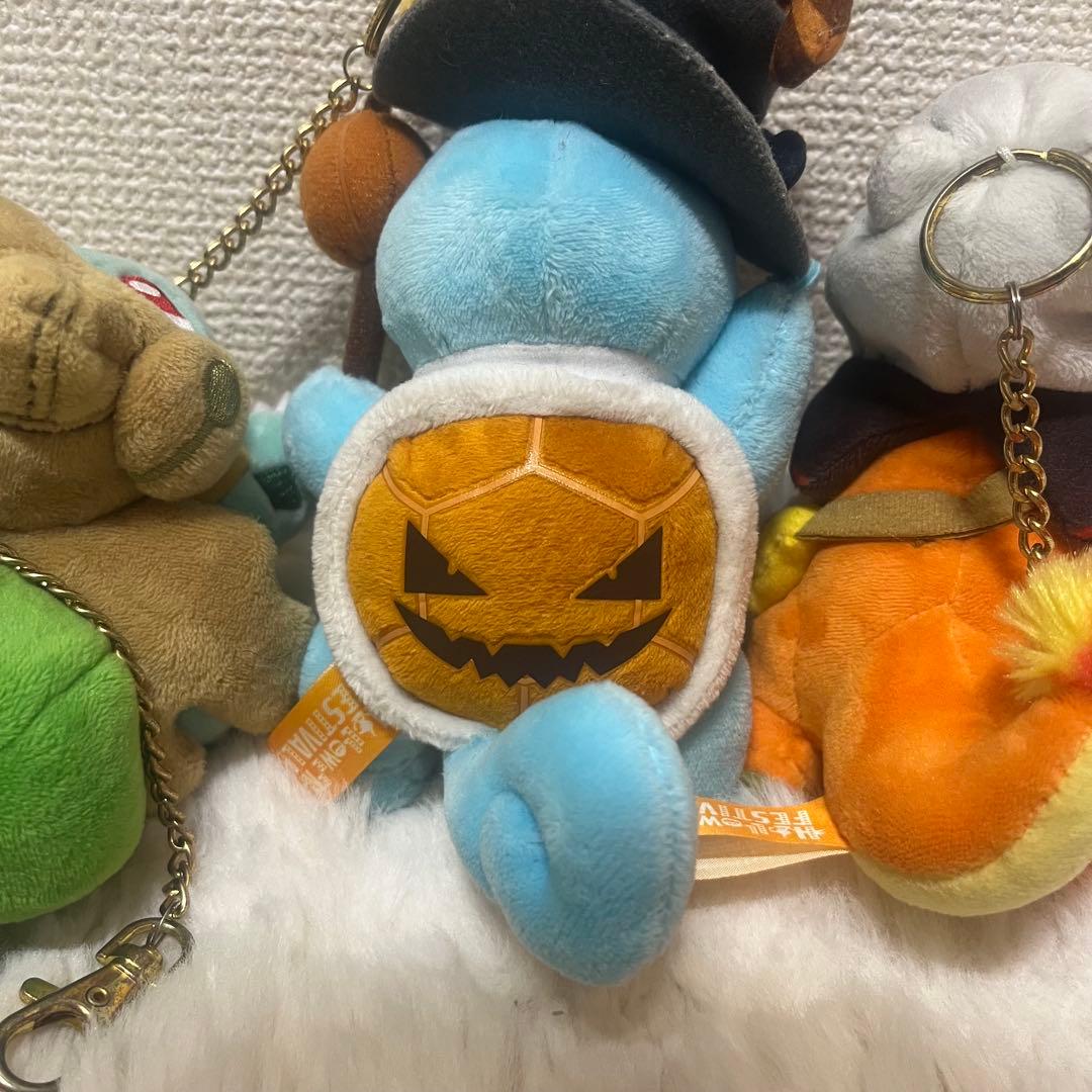 ポケモン　ハロウィン　2019　フシギダネ　ヒトカゲ　ゼニガメ　キーチェーン
