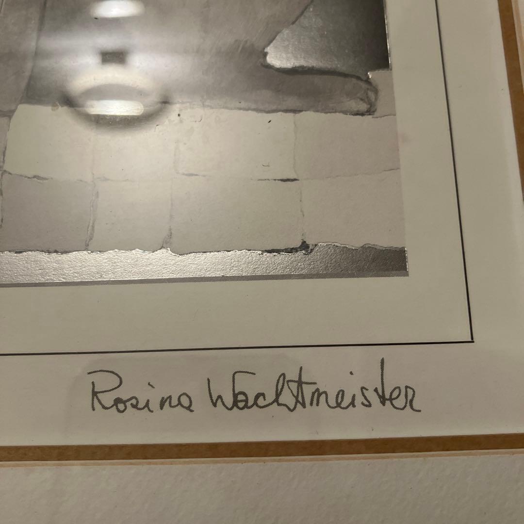 ロジーナ・ヴァハトマイスターの猫の絵　直筆サイン入り