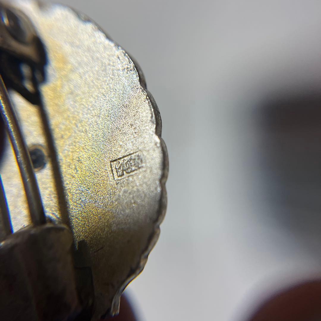 日本国有鉄道功績章銀細工 国鉄ピンバッジ アンティーク 純銀製　銀　つぶし