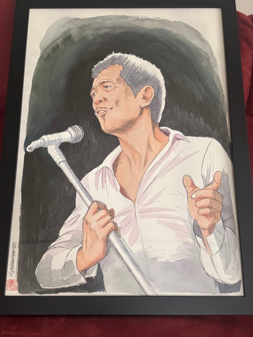 矢沢永吉×弘兼憲史コラボ肖像画レプリカ ✨️美品✨️