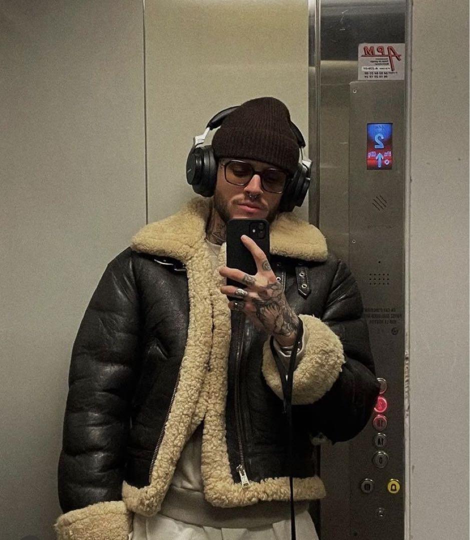 【超希少レア】名作 ムートンレザー B-3 ジャケット