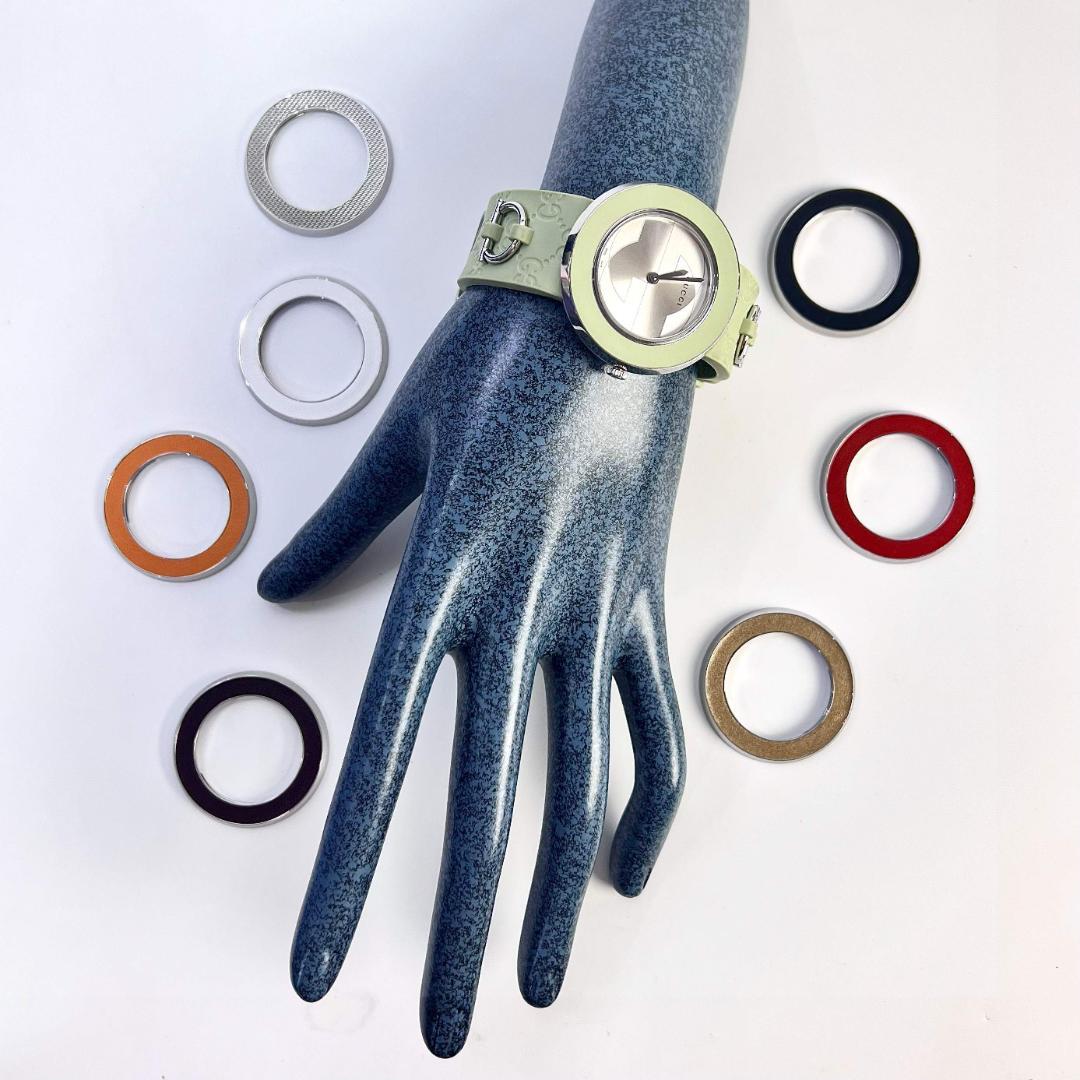 GUCCI グッチ Uプレイ チェンジベゼル ベルト 7点セット 腕時計