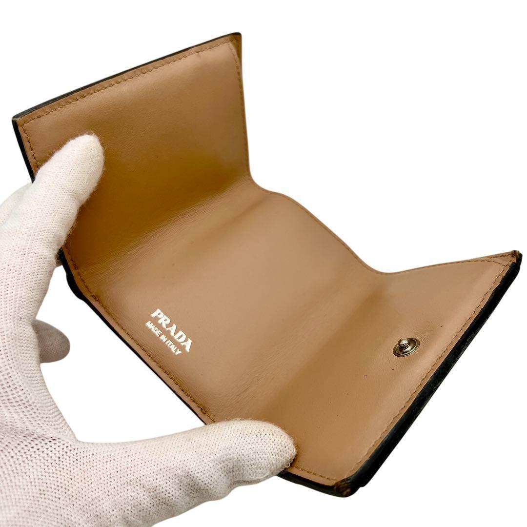 専用　PRADA リボン ミニウォレット サフィアーノ 折り財布 7134
