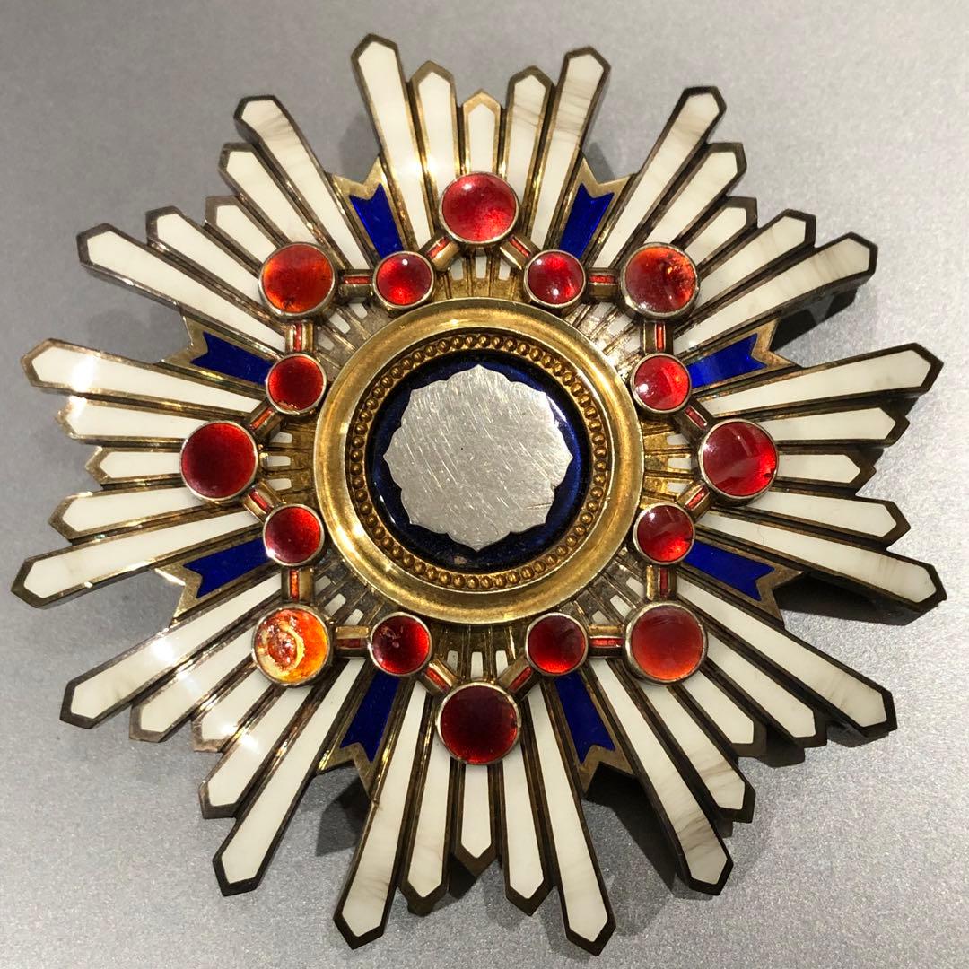 【送料無料・ジャンク】日本軍 勲章 記章 徽章 勲二等瑞宝章 箱略綬無 本体のみ