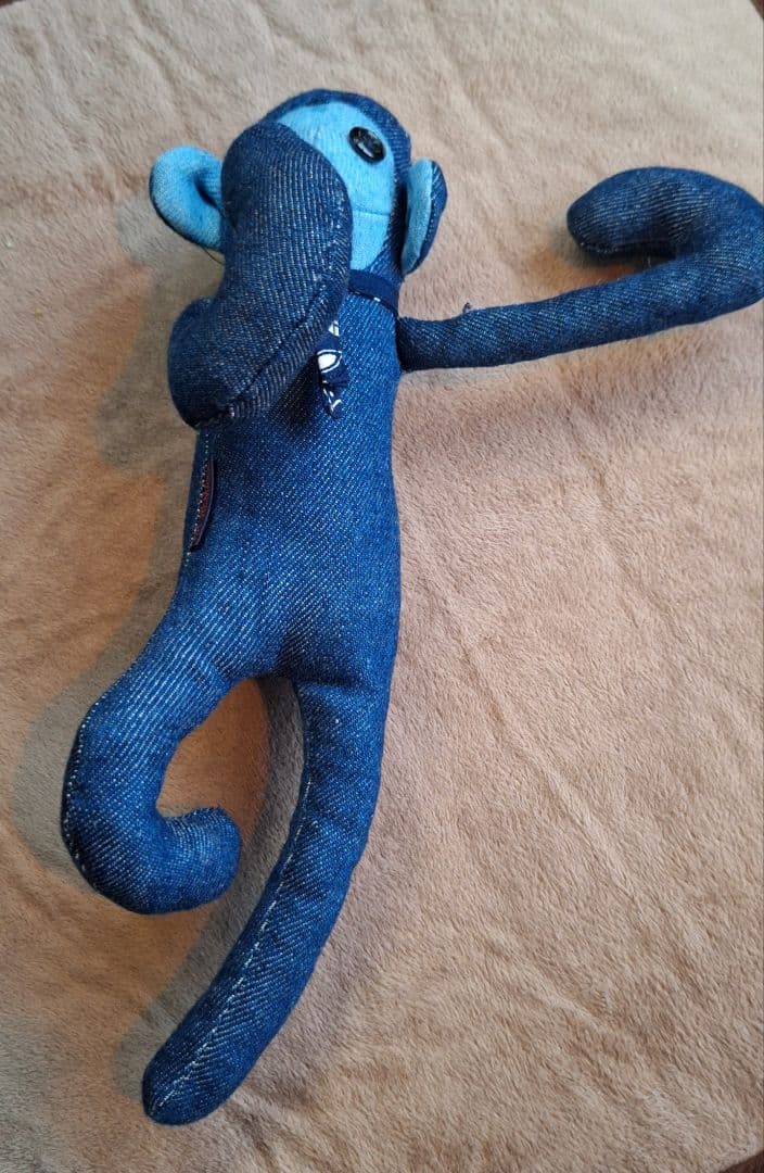 ハリウッドランチマーケット干支　さるデニム　ターコイBLUEBLUE 聖林公司