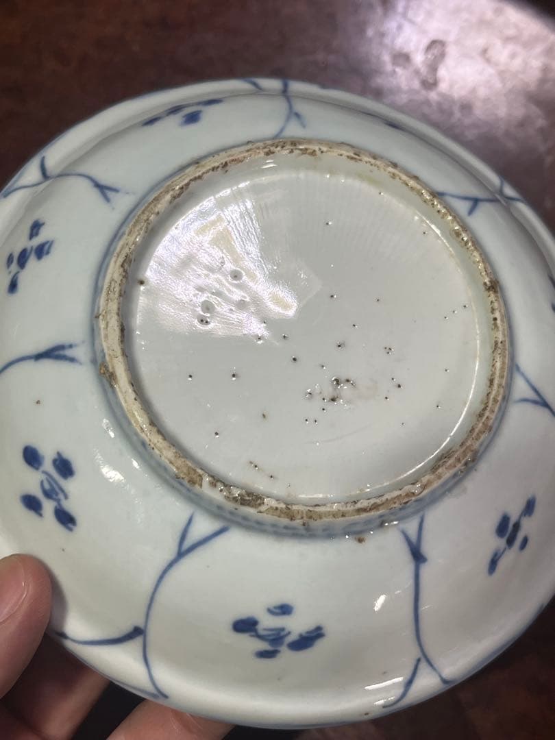 古染付　水鳥　民藝　民芸　虫喰い　芙蓉手　古伊万里　染付　膾　景徳鎮　くらわんか