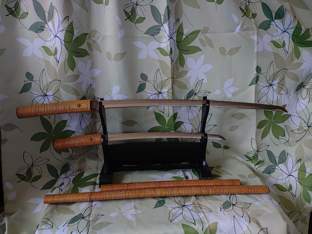 白鞘藤巻　模造刀　模擬刀　居合刀　美術刀　鑑賞刀　野武士　山賊