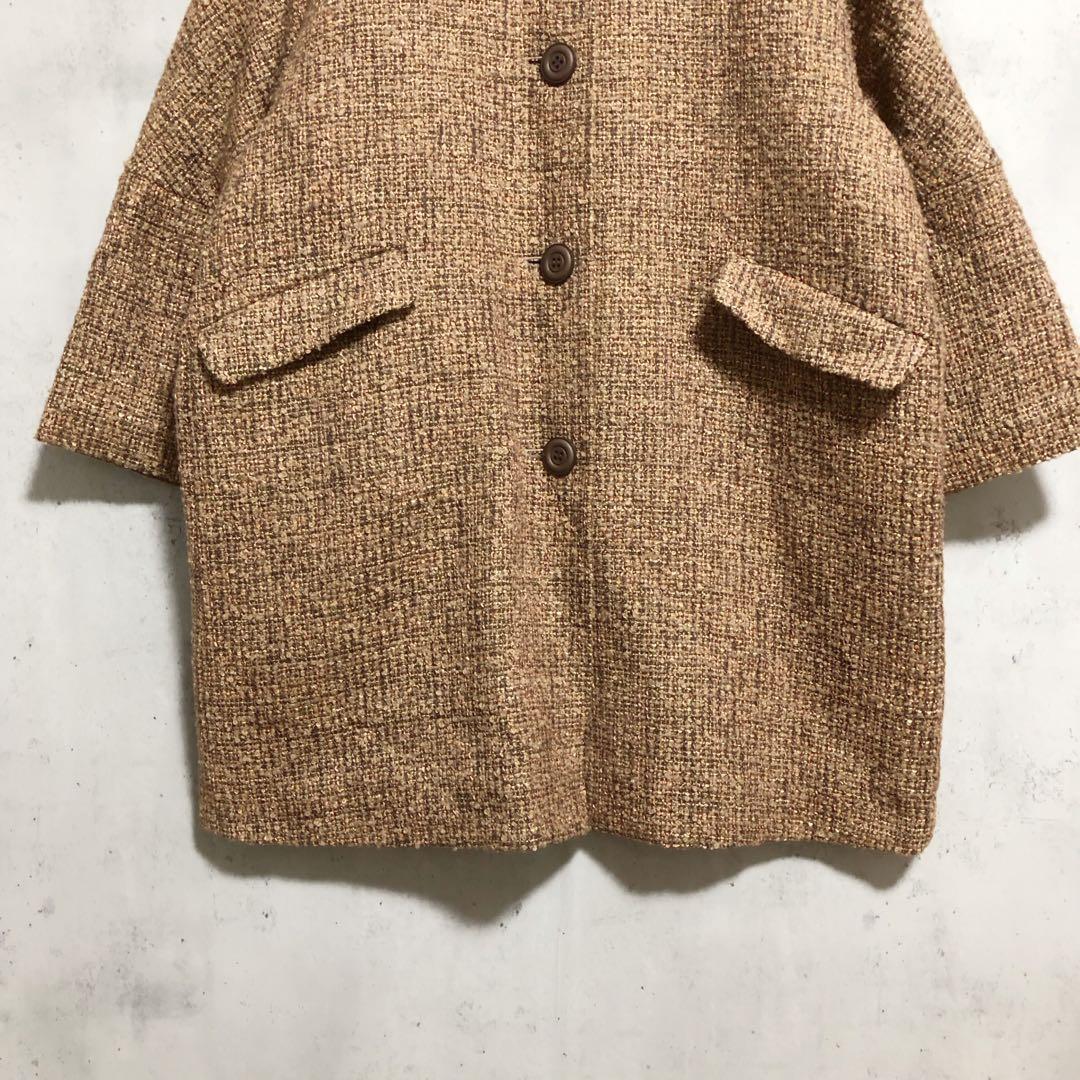 Drowse and yet... バックリボン　ツイードコート　良品