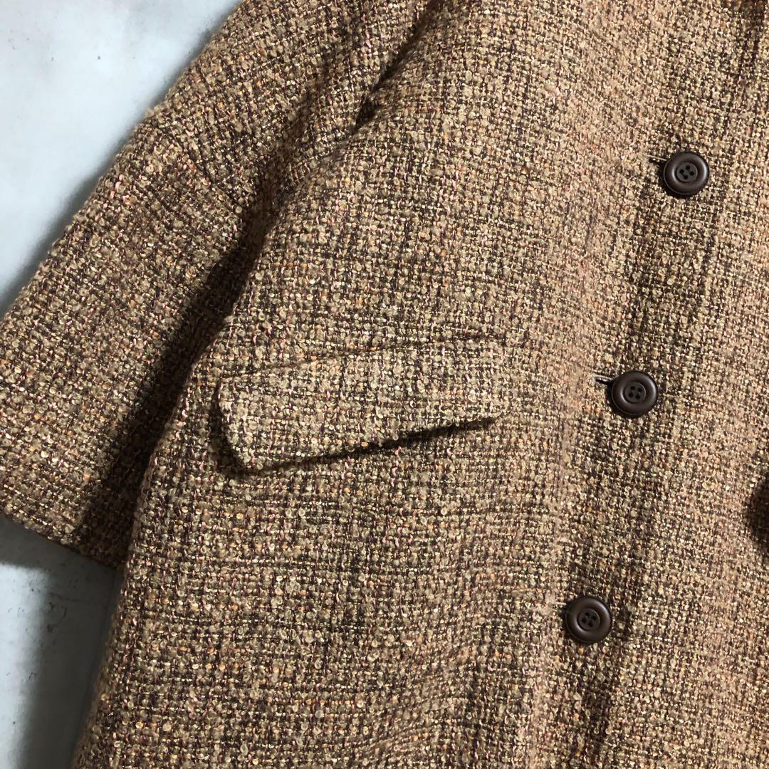 Drowse and yet... バックリボン　ツイードコート　良品