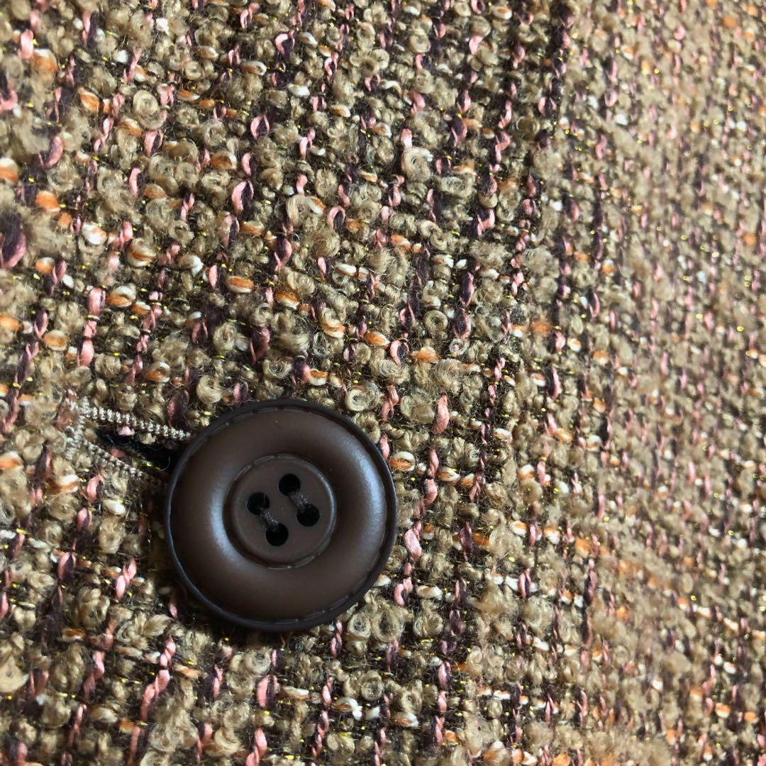 Drowse and yet... バックリボン　ツイードコート　良品