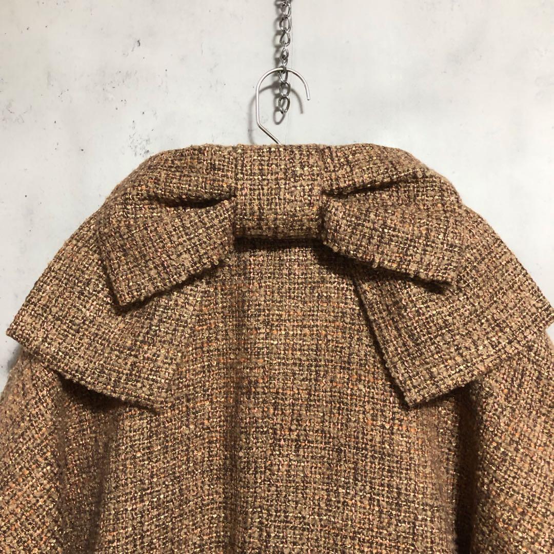Drowse and yet... バックリボン　ツイードコート　良品