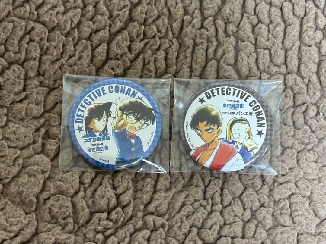 名探偵コナン 鳥取 米花商店街 缶バッジ 原作 コナン 蘭