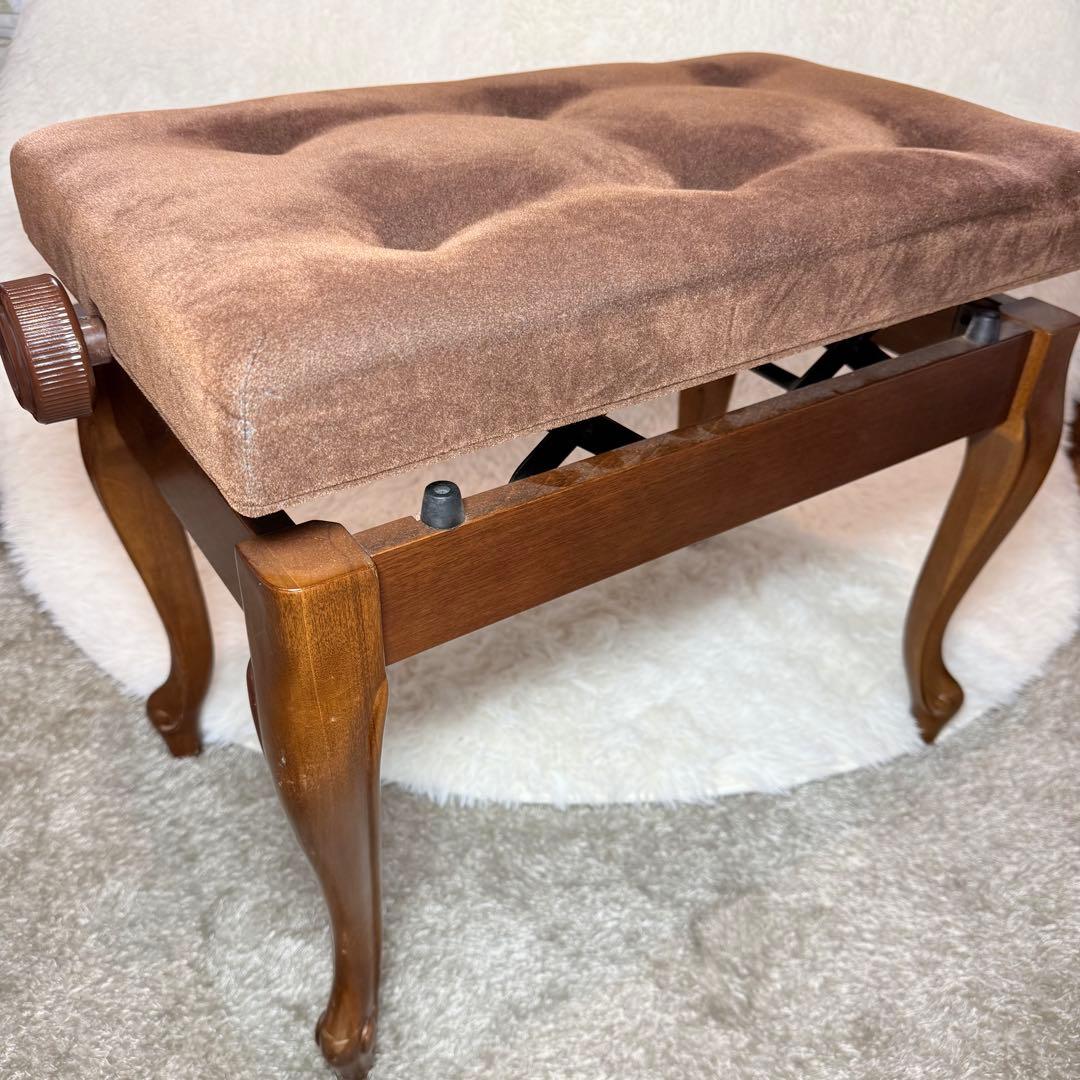 猫脚　ピアノ椅子　昇降可能