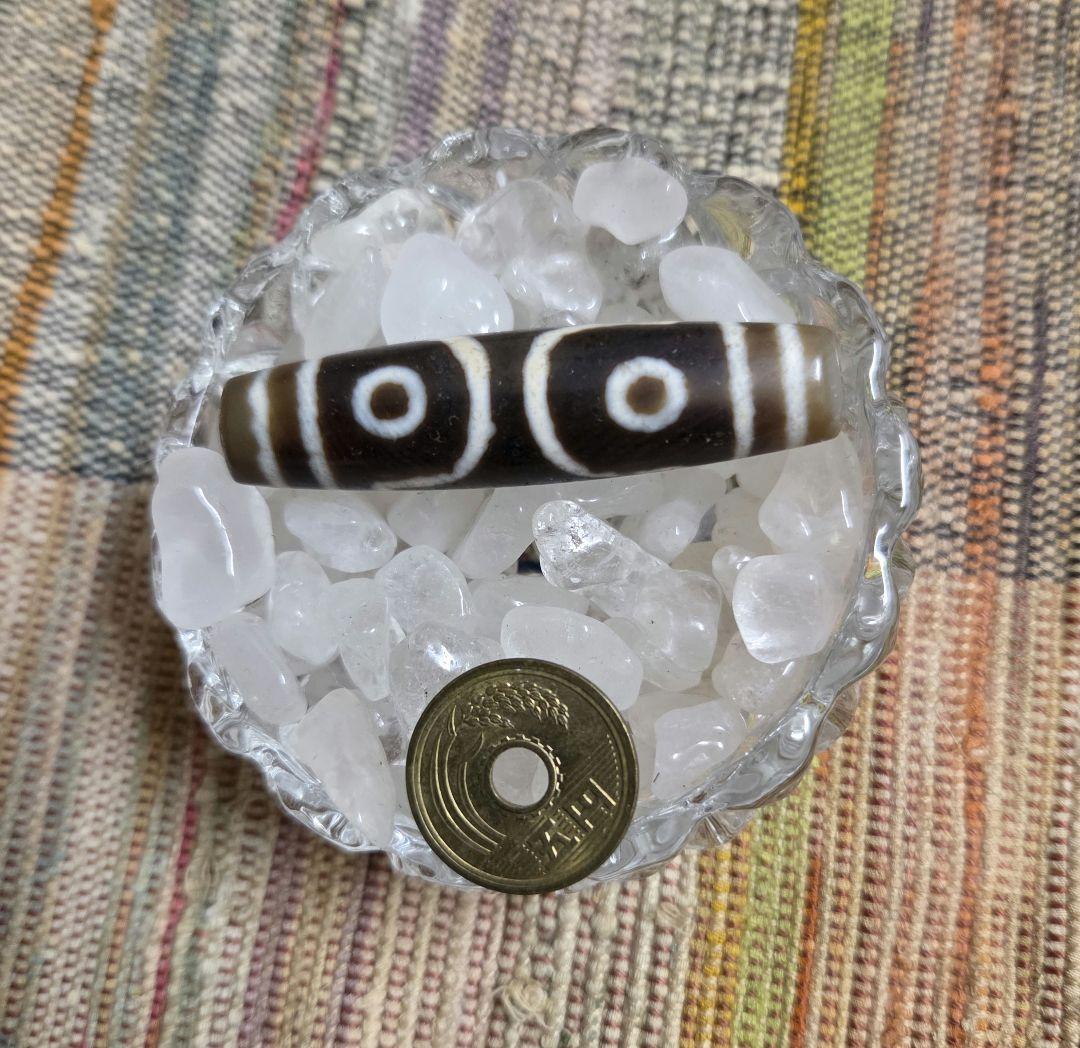 048　天珠　正統派　三眼天珠　dzibeads！