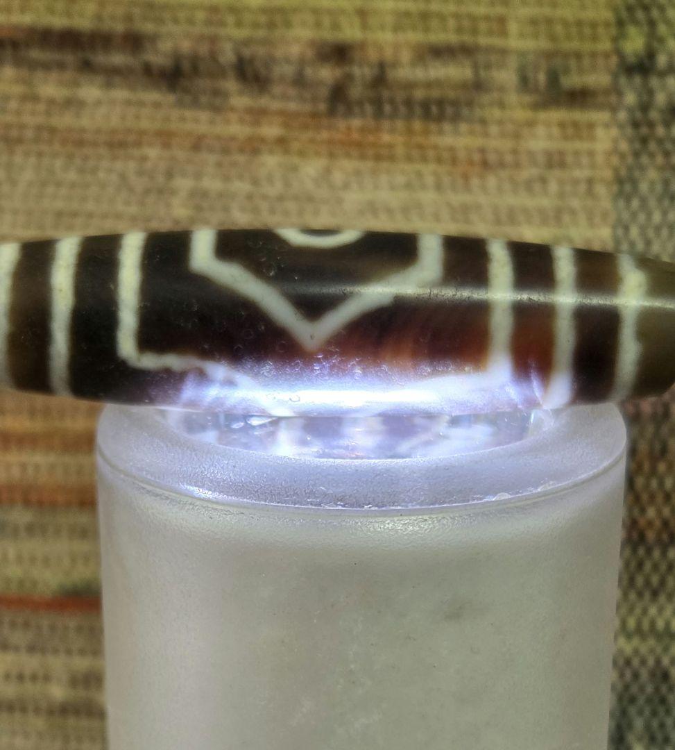 048　天珠　正統派　三眼天珠　dzibeads！