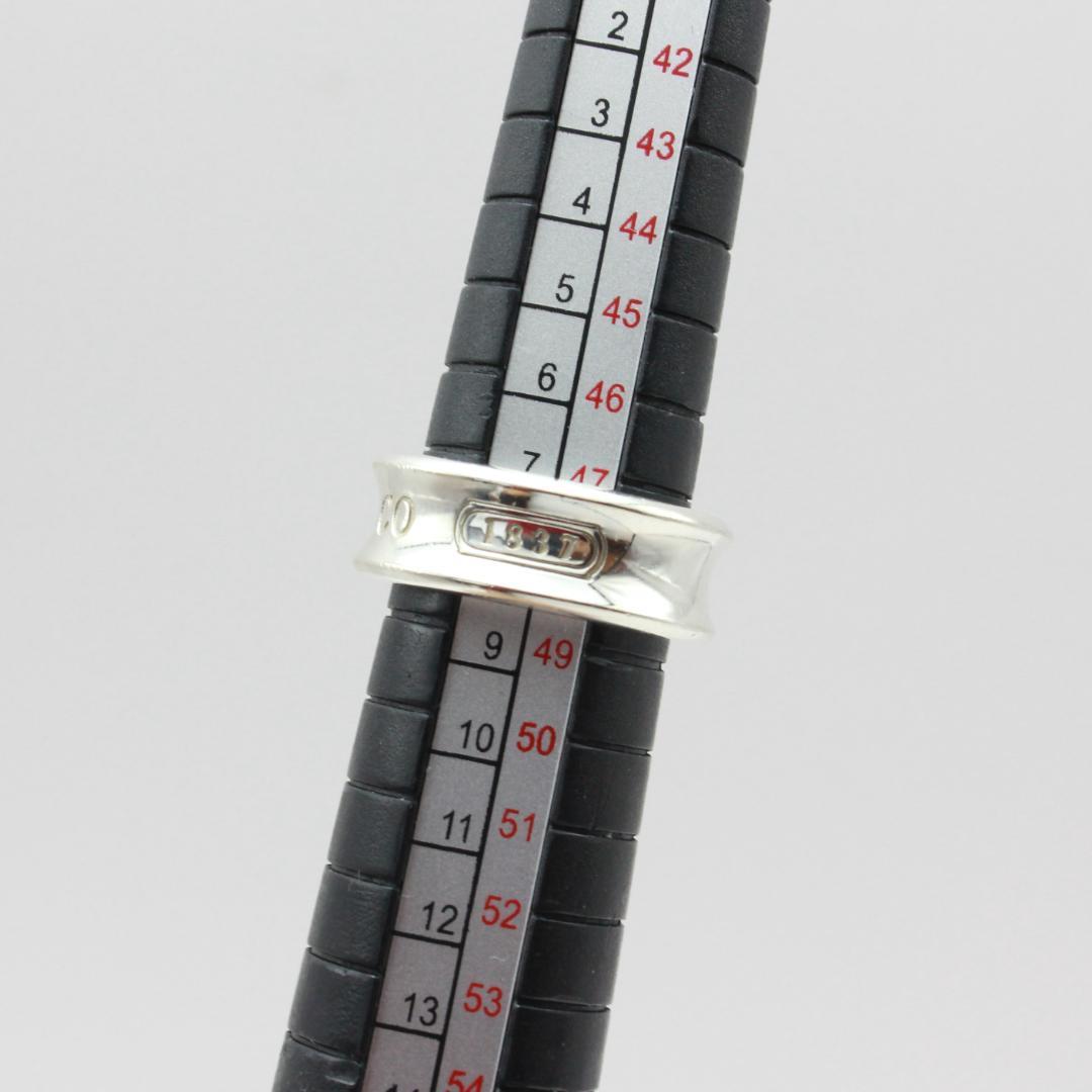 美品 Tiffany&Co. アクセサリー 1837 ナロー リング 8号