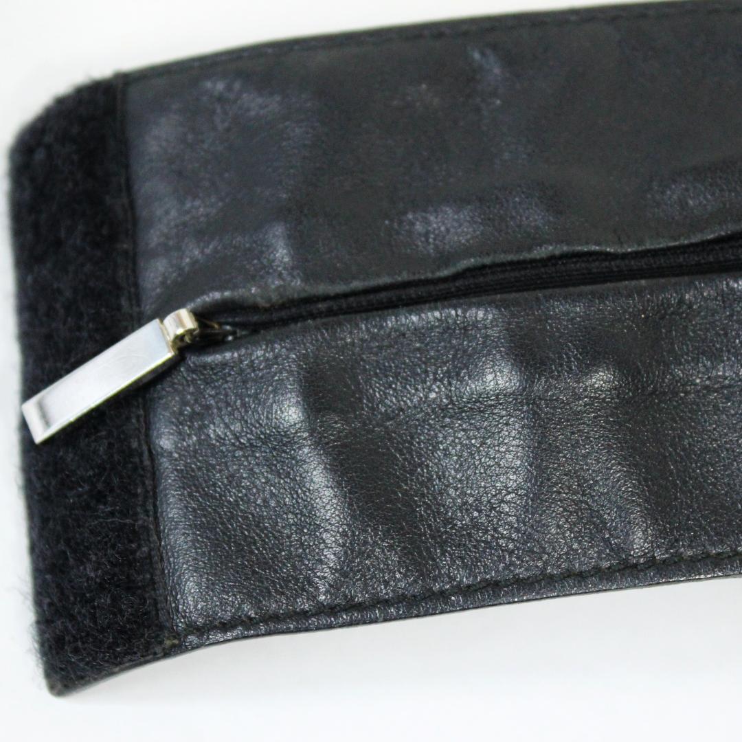 激レア 極美品 GUCCI グッチ リストバンド ケース レザー ブラック