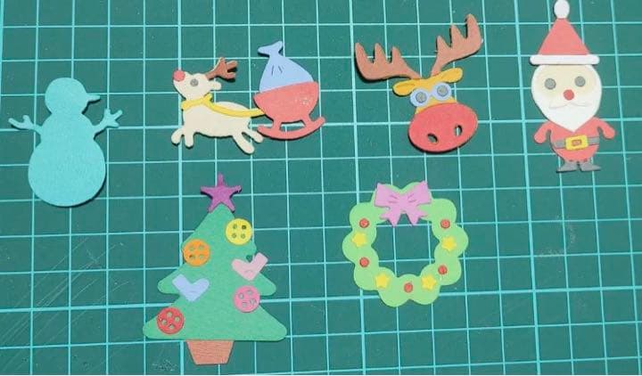 アルバム飾り　クラフトパンチ　クリスマス　オーダー受付中（＾∇＾）