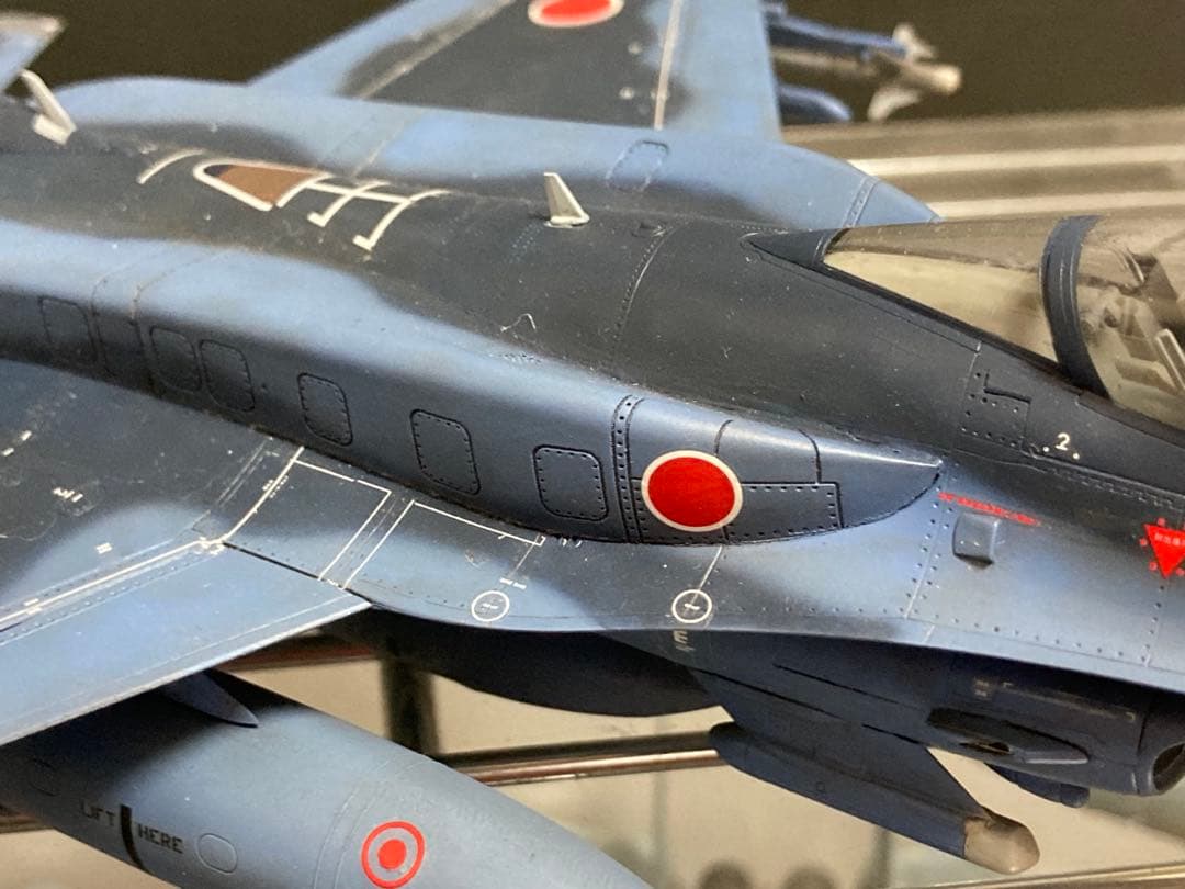 ハセガワ　1/48 航空自衛隊　F2A改 完成品　ジャンク