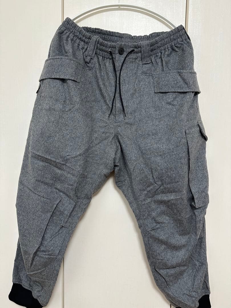 Y-3 ワイスリー　アディダス　 ウールサルエルパンツ　秋冬　グレー　M