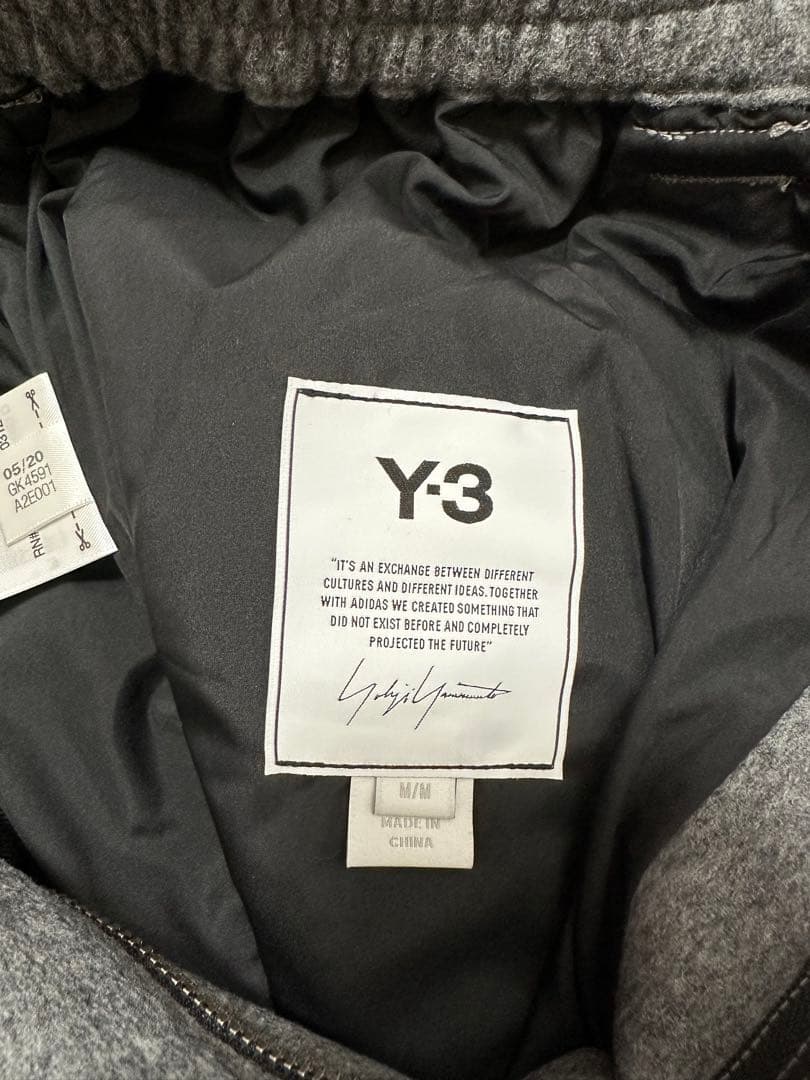 Y-3 ワイスリー　アディダス　 ウールサルエルパンツ　秋冬　グレー　M