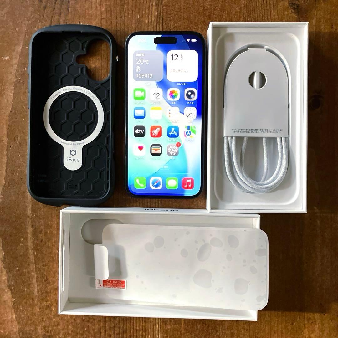 iPhone16 128gb ブラック Apple購入残債なし