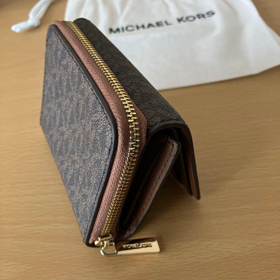 MICHAEL KORS　マイケルコース　三つ折り財布　ミニ　付属品付き