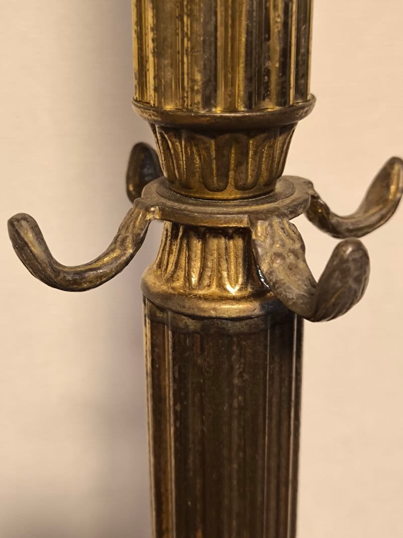 アンティーク　真鍮コートスタンド　ポールハンガー　クラシック　イタリア製